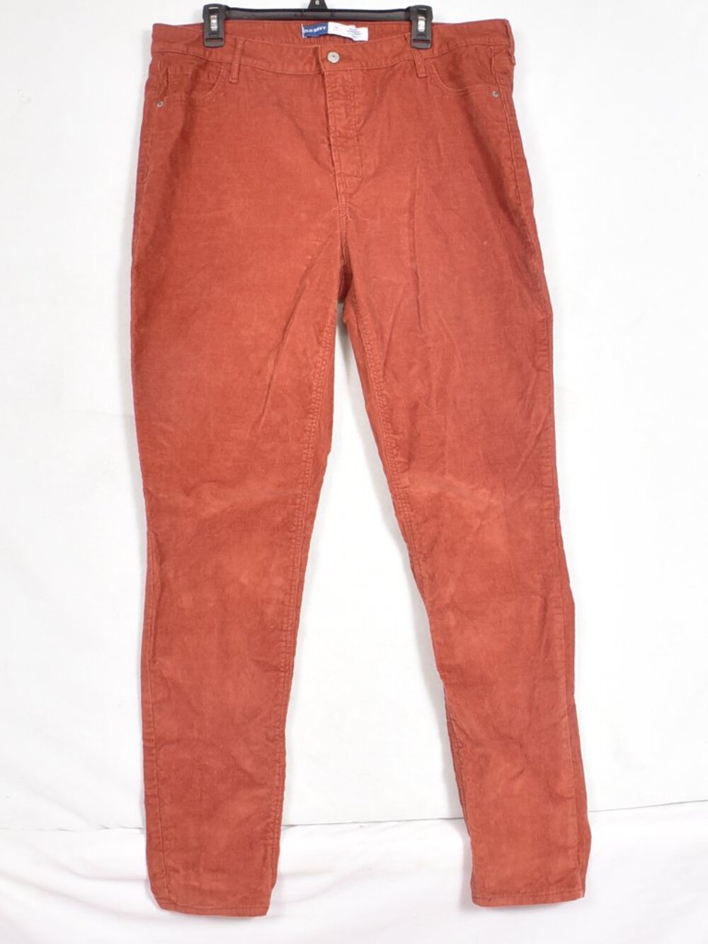 Old Navy Rockstar Super Skinny Mid Rise Orange Corduroy Size 18 Tall